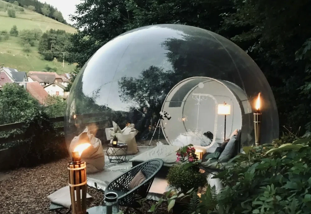 luxurious outdoor single tunnel inflatable bubble tent